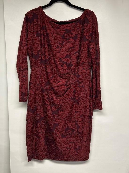 Ralph Lauren Dresses & Skirts - Ralph Lauren Burgundy Textured Midi Dress